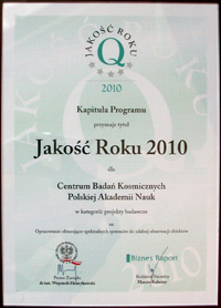 jakosc roku 2010